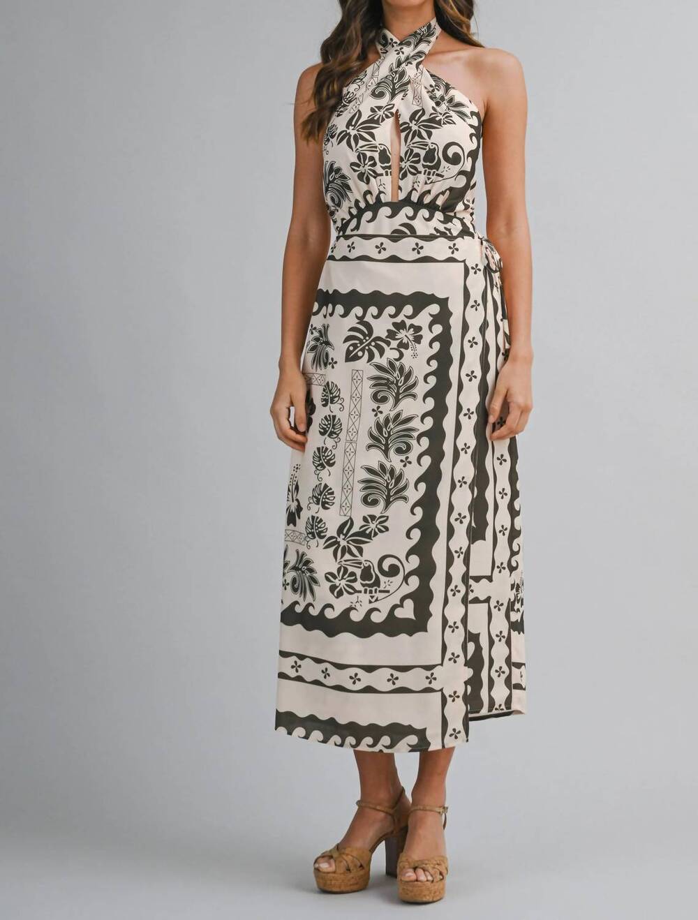 NEW MABLE caymans dress in brown